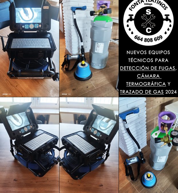 Nuevos Equipos Técnicos para Detección de Fugas, Cámara Termográfica y Trazado de Gas 2024