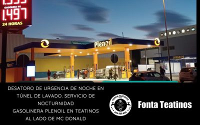 Desatoro de Urgencia de noche en Túnel de lavado. Servicio de Nocturnidad en Gasolinera Plenoil en Teatinos al lado de MC Donald 2024